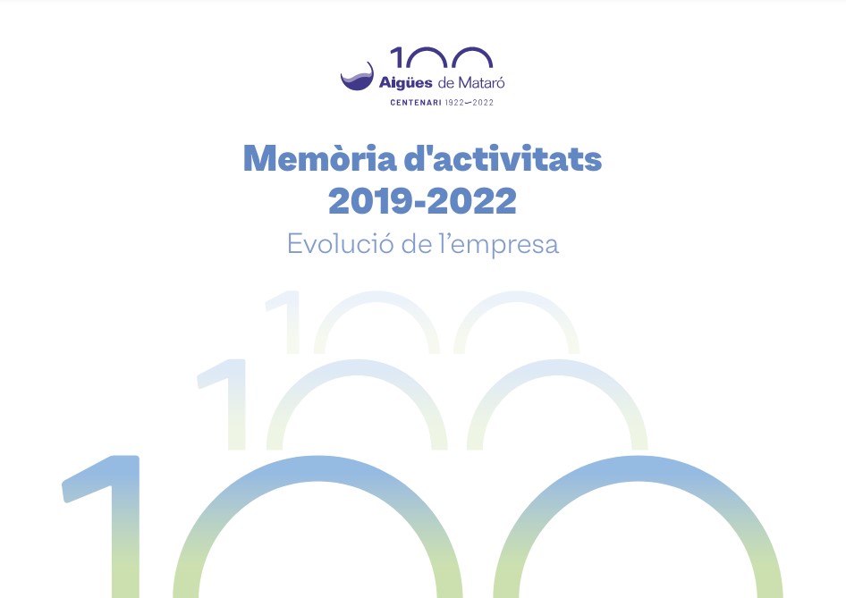 Portada de la memòria d'activitats 2019-2022