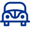 Icona cotxe blau