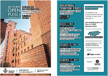 Cartell amb informació sobre l'Open Puig i Cadafalch 2019