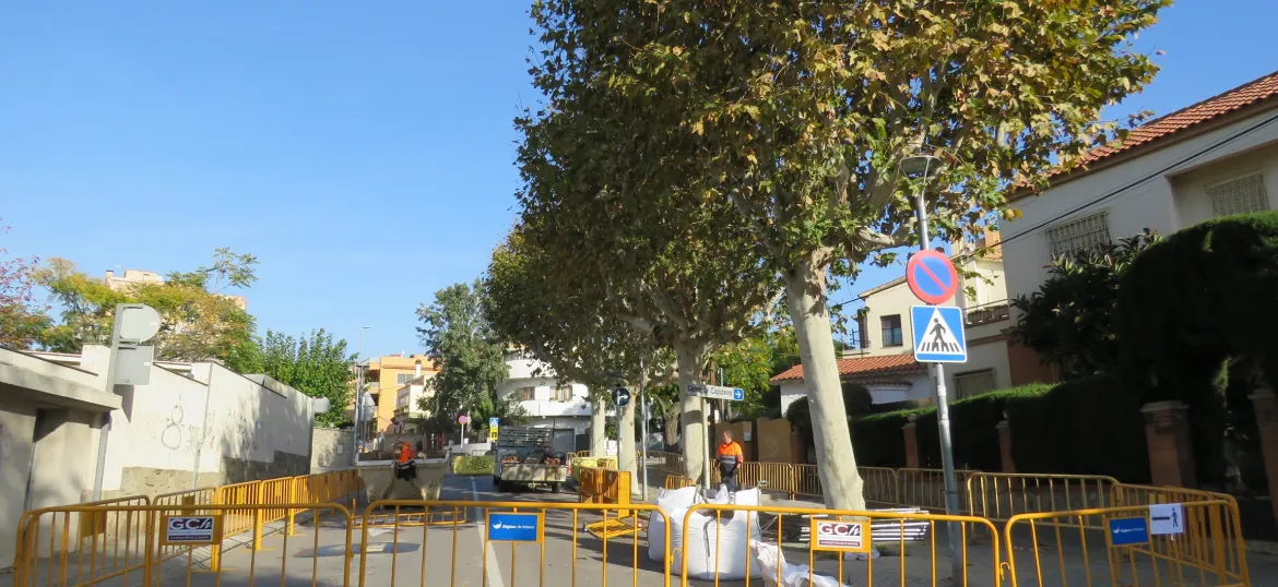 Un dels trams afectats per les obres. 